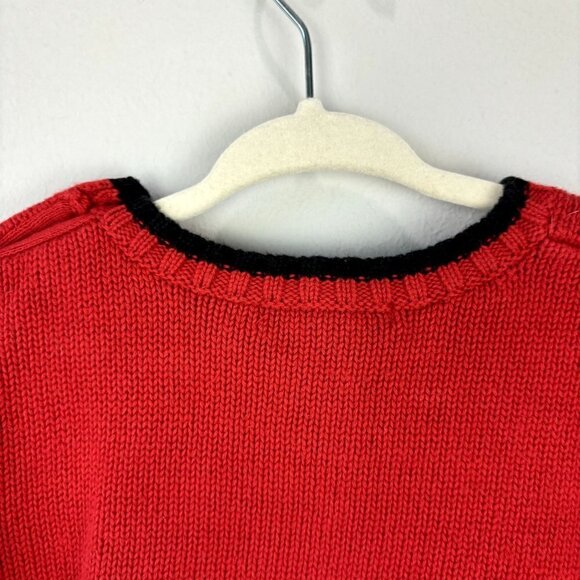 Janie and Jack Penguin Sweater Red 2T - Picture 7 of 9